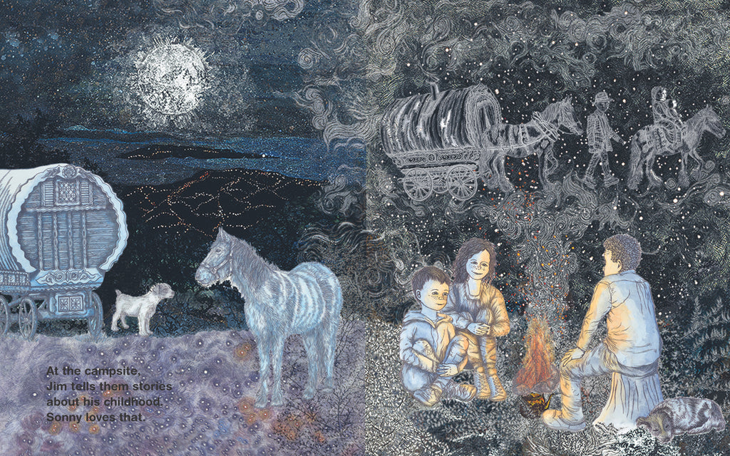 Spread from The Horse, the Stars, and the Road 2